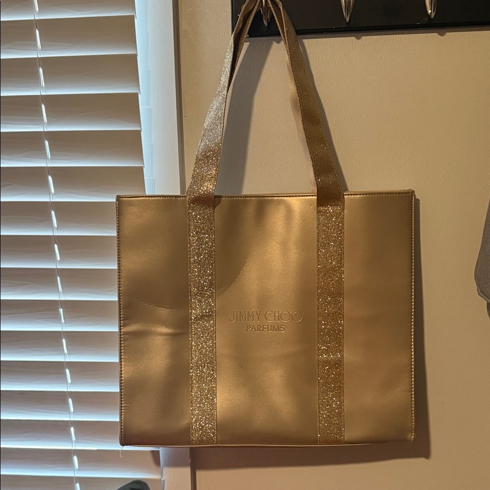 Jimmy Choo Shimmering Gold Tote